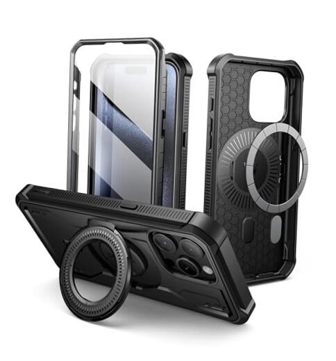 Magnetic Case for iPhone 15 Pro Max, Compatible with iPhone 15 pro max Black
