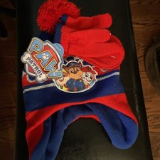 New Toddler Paw Patrol Hat/ Mittens Set