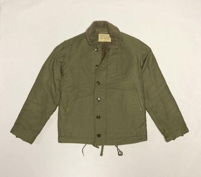 Buzz Rickson's N1 Deck Jacket Khaki Cotton Size S Used From Japan