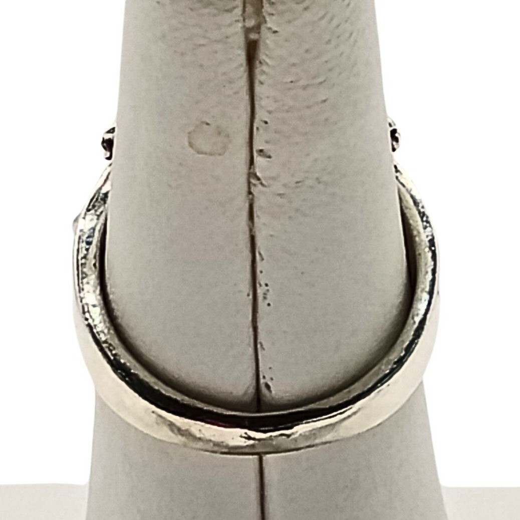 Womens Silver Plated Frog Statement Ring Size 6.5… - image 4