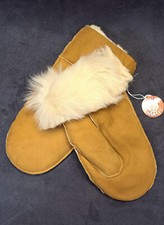 Fausthandschuhe Fäustlinge Lammfell Echtfell Fellhandschuhe K31