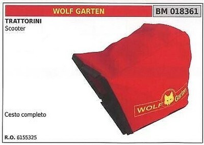 Basket WOLF GARTEN Riding Lawn Mower Lawn Mower Grass Cutter Scooter 018361