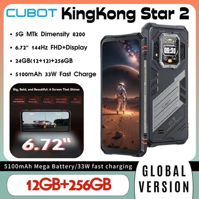 Neu Cubot KingKong Star 2 12+256GB (5G) Android 14 Ohne Simlock  Rugged Handys 