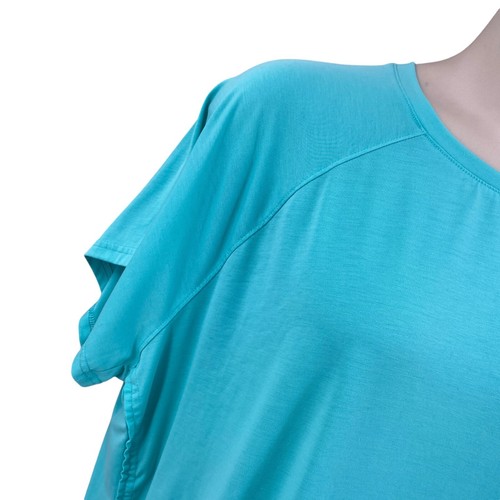 Tek Gear Womens Knit Top Seafoam Green Size 3X On the Go Polyester Blend SS - Picture 7 of 13
