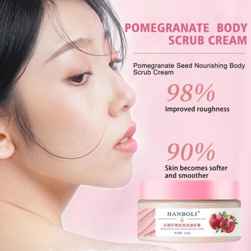 Body Skin Scrub Cream Deep Cleansing Exfoliating Pomegranate Remove Dead Skin - Picture 8 of 10