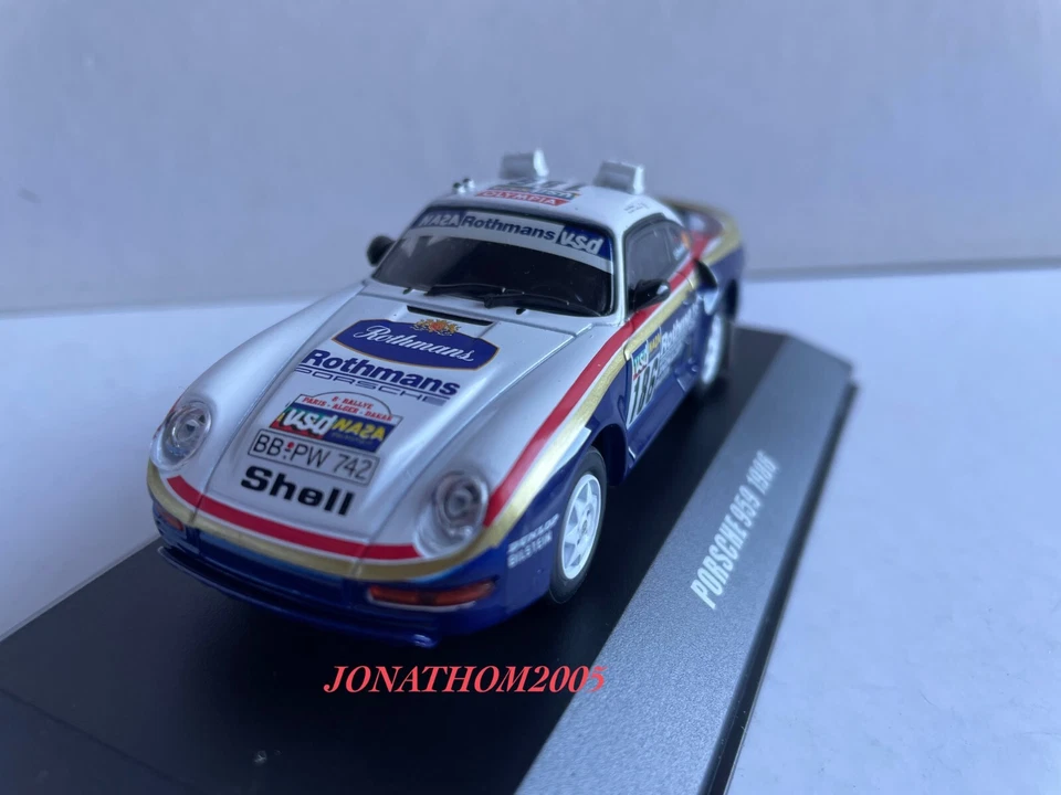 OCCASION DeAGOSTINI PORSCHE 959 ROTHMANS N° 186 DAKAR 1986 METGE - LEMOYNE 1/43 - Photo 3/4