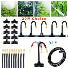 65FT Drip Irrigation System Garden Plant Self Watering Micro Hose Sprinkler Kit