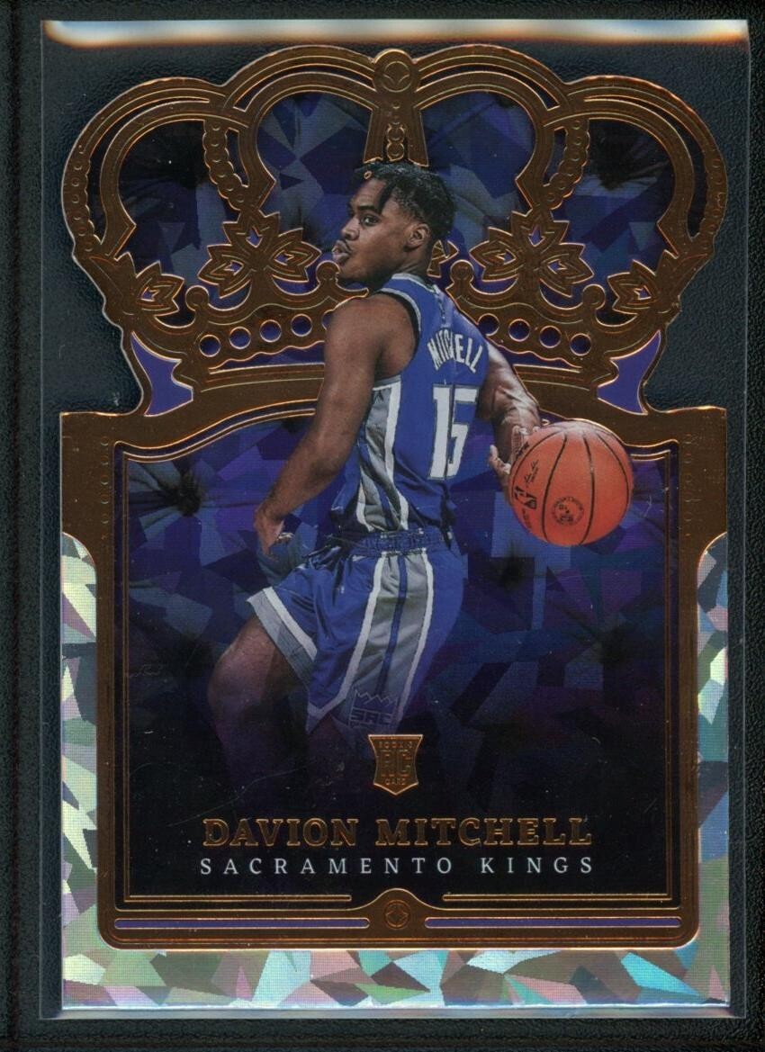 2021-22 DAVION MITCHELL PANINI CROWN ROYALE DIE-CUT ROOKIE RC #41