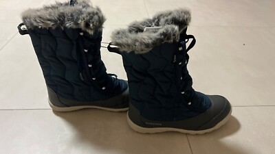 Quechua Extra Warm Laces Snow Ski Boots Women EU 37 Blue
