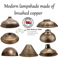 Ceiling Light Shade Metal Pendant Shade Brushed Copper Lighting Lampshade