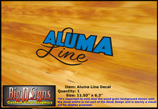 Alumacraft Aluma Line Vinyl Decal 11.5