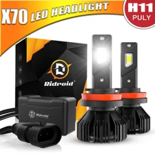 H11 LED Headlight High or Low Beam Bulbs 240W 24000LM 6000K Super White Canbus