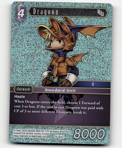 PSA 10 - FFTCG Final Fantasy TCG Cloud 19-114L Signature From