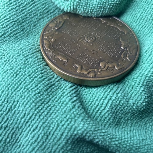 1973 & 1974 Franklin Mint Annual Calendar / Art Medal - Bronze - Picture 19 of 20