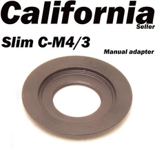 SUPER SLIM C Mount Lens to Micro 4/3 m4/3 mount Adapter G1 GH1 GF1 EP-1 DMC 