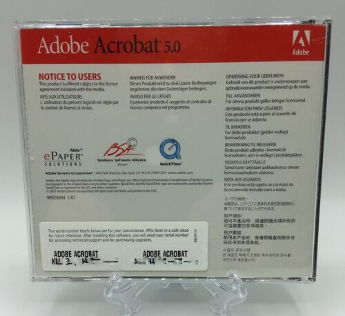 Adobe Acrobat 5.0 for Mac Education Version with Serial Number (90028803) - Picture 3 of 3