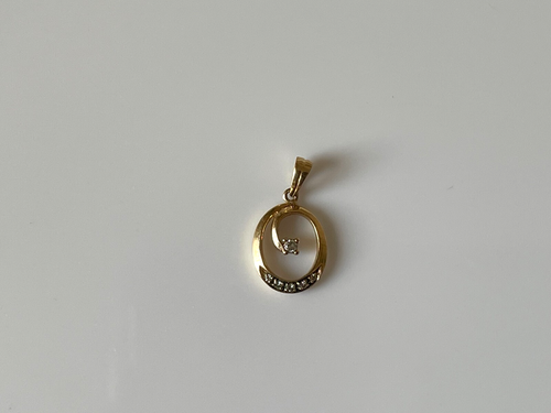 1986 Diamond Pendant 9ct Gold Diamond Vintage Pendant - Picture 16 of 17