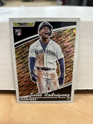 Julio Rodriguez Rookie Card Topps Black Gold 2022 Topps Update BG-12 RC ...