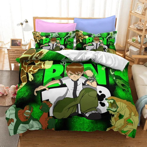 Ben 10 3D Duvet Cover Bettbezug Bettwäsche Set Kissenbezug Qulit Single Double - Bild 7 von 13