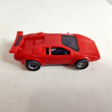 Tyco HO Slot Car Red Lamborghini Slot Car 440x2 Chassis Vintage