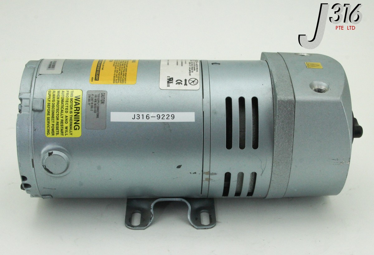 9229 GAST ROTARY VANE VACUUM PUMP W/ GE MOTOR 5KH36KNA510X 0523 9229 GAST ROTARY VANE VACUUM PUMP W/ GE MOTOR 5KH36KNA510X 0523