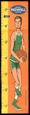 1969 Topps Rulers #3 Bailey Howell Insert Boston Celtics See Desc Below