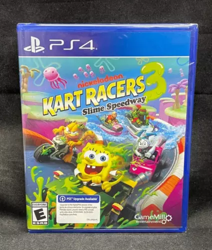 Nickelodeon Kart Racers 3: Slime Speedway (PS4 / Free PS5 Ver Upgrade) BRAND NEW