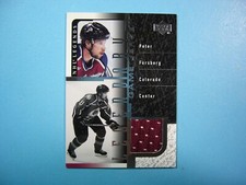 2000/01 UPPER DECK LEGENDARY GAME JERSEY NHL HOCKEY CARD #J-PF PETER FORSBERG NM