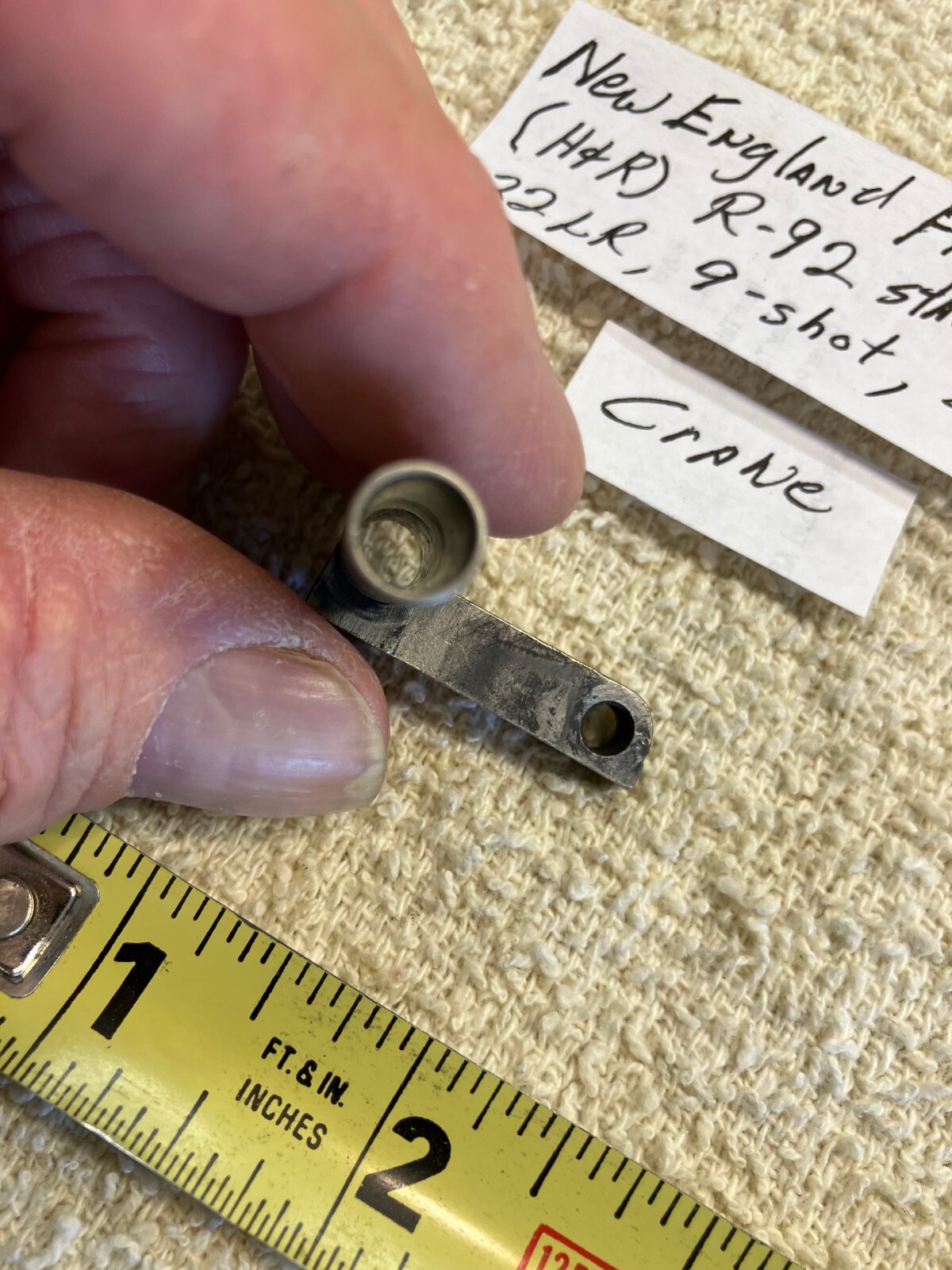 NEF H&R R92 Stainless, 9 shot, 22LR revolver:  Crane