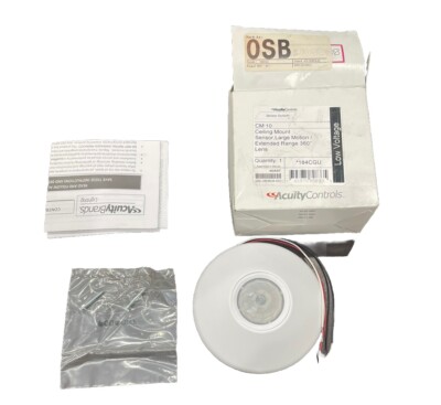  (AN)ACUITY LITHONIA 184CGU White Gloss Ceiling Occupancy Sensor 12/24 VAC/VDC