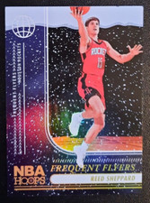 2024-25 NBA Hoops REED SHEPPARD Frequent Flyers RC Insert #4 Winter Holo Foil SP