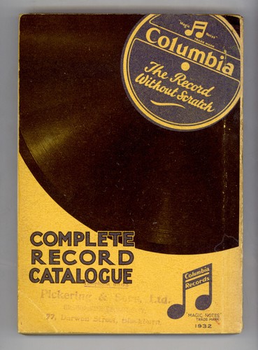 COLUMBIA Record Catalogue 1932 England Schellackplatten 78rpm B545 - Bild 4 von 4