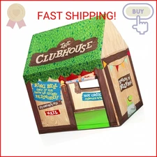 SweHouse Kids Play Tent Indoor: Clubhouse Tent for Kids with Roll-up Door and Wi