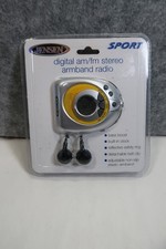 Jensen Sport Digital AM /FM Stereo Armband Radio SAB-55 Yellow  New Sealed