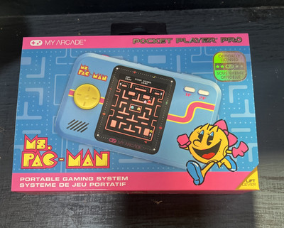 My Arcade MS. PAC-MAN Pocket Player Pro Handheld Portable Gaming System NEW