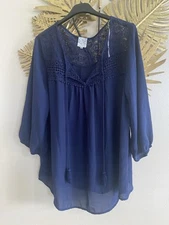 Blusa De Mujer de Color Azul De La Marca Naif De La Talla XL