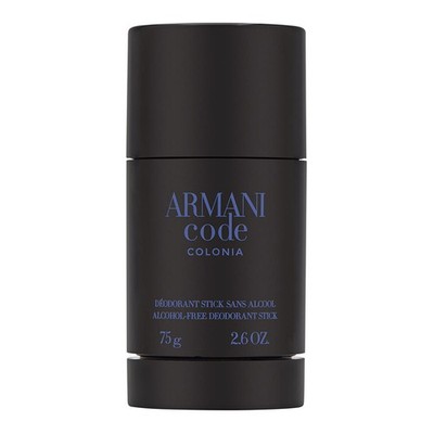 Armani Code Colonia by Giorgio Armani 2.6oz Deodorant Stick Alcohol-Free for Men