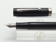 Vintage Sheaffer No Nonsense Black Fountain Pen, CT, Fine Steel Nib