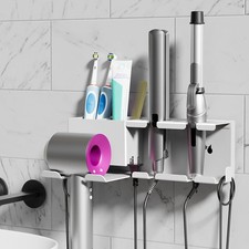 Hair Dryer Holder, Hair Tool Organizer Wall Mount, Metal Blow Dryer Holder, C...