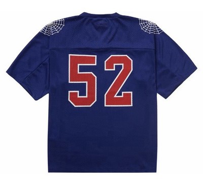 Supreme Spiderweb Football Jersey Navy Size Large | eBay