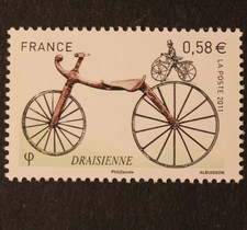 Timbre - FRANCE - Draisienne - Neuf ** - YT4556 (issu de feuillet) - 2011