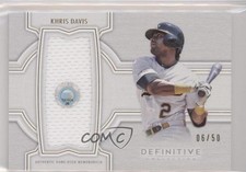 2020 Topps Definitive Collection Jumbo Relic 6/50 Khris Davis #DJRC-KD 0q0m