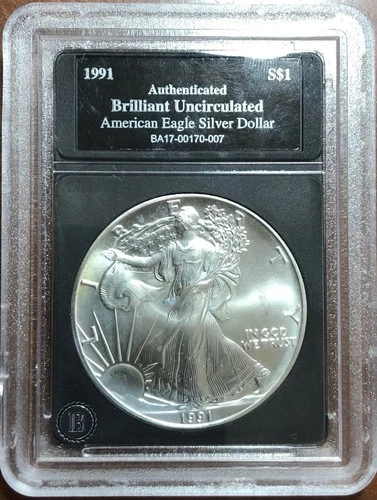 1991 $1 American Silver Eagle 1 oz Brilliant Uncirculated