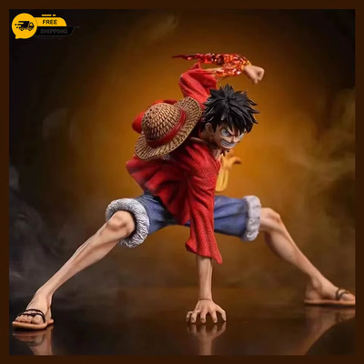 18 cm One Piece Monkey D. Luffy Luffy Figuren Battle Style Actionfiguren Anime C