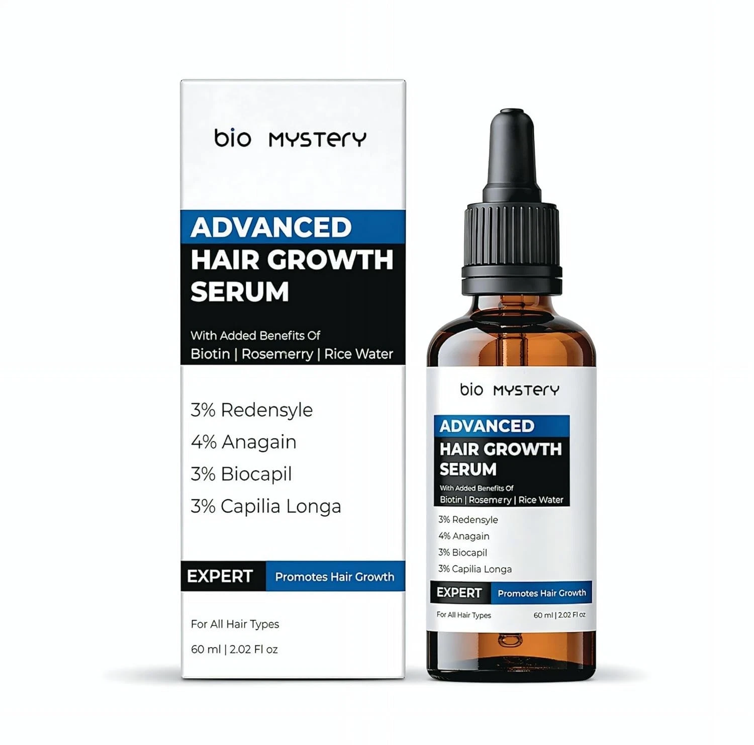Bio Mystery Advanced Hair Growth Serum Hair Fall Control & Thicker Hair – 60 ml