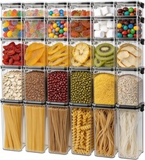 5 Piece Airtight Food Storage Containers Set, BPA Free Kitchen Storage Boxes