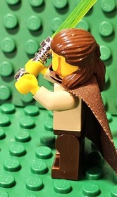 Lego Star Wars Minifigure Qui-Gon Jinn Jedi Sw0027 from Sets 7121 7171 7101 7204