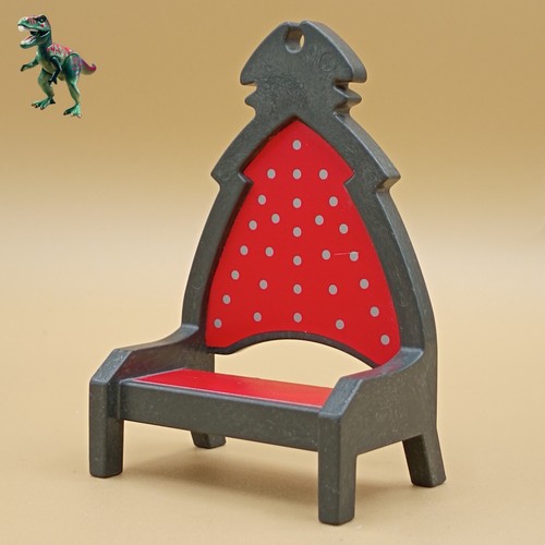 Chaise Trône Playmobil Marron Médiéval - Occasion - Pour Figurines Chevaliers