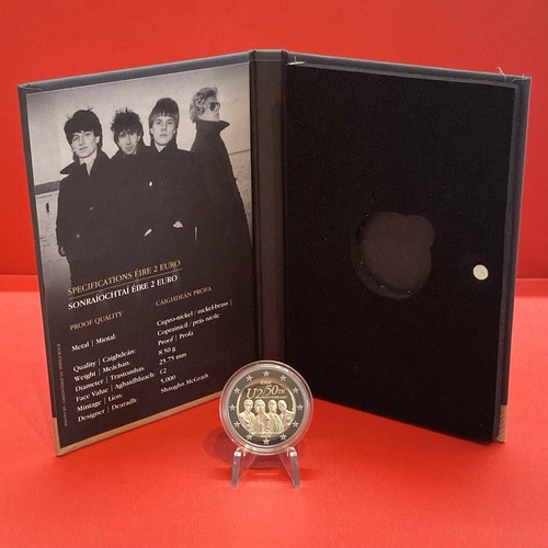 2 Euro Commemorativi Irlanda 2026 "50 Anni Rock Band U2" Proof (PP) prezzo ebay