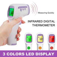 Digital Thermometer IR Infrared Non-Contact Forehead Adult/Baby Temperature Gun